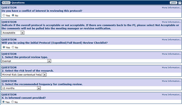 Figure 254 Protocol Document, Online Review Page – General Feedback Section