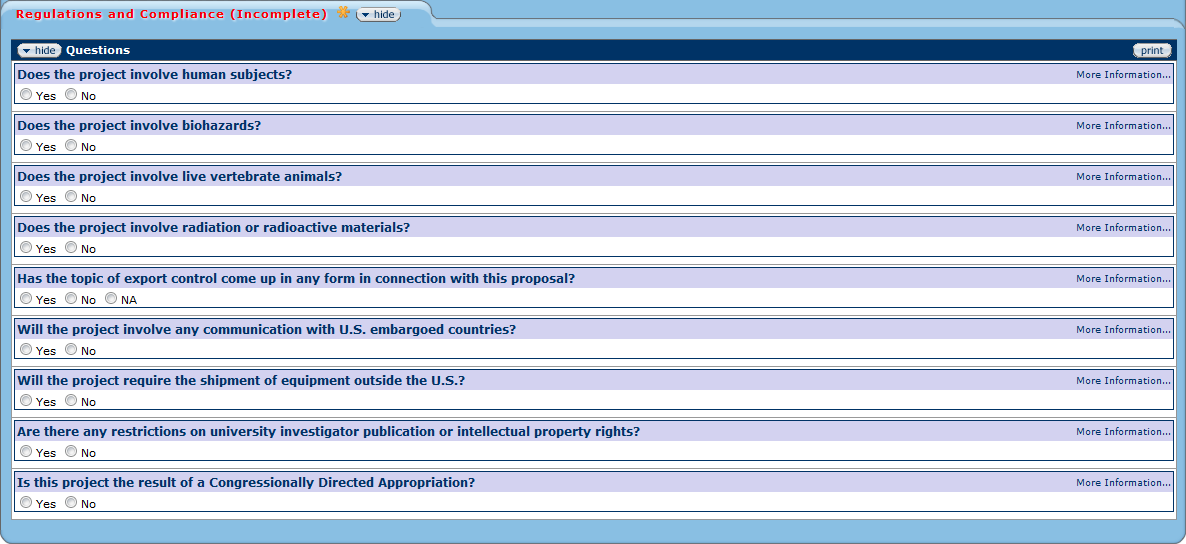 Regulations and Compliance section