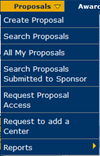 Proposal Drop Down menu